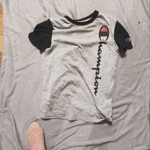 boys champion t shirt. size large boys